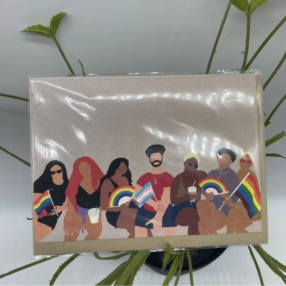 Aya Paper Co. LBGTQ alliance Greeting Card, 4.5″ x 6.25″ 100% recycled paper